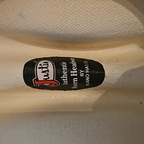 Justin off-white Western Hat - Picture 7 of 10